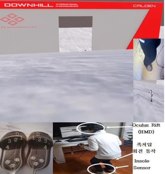 인솔 센서 기반 실감형 스키 제어 프로젝트 실행 화면
